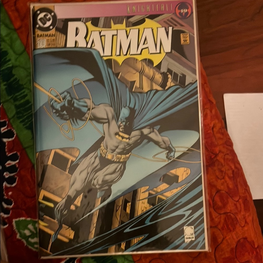 Batman Comic Book with Blue and Gray Cover